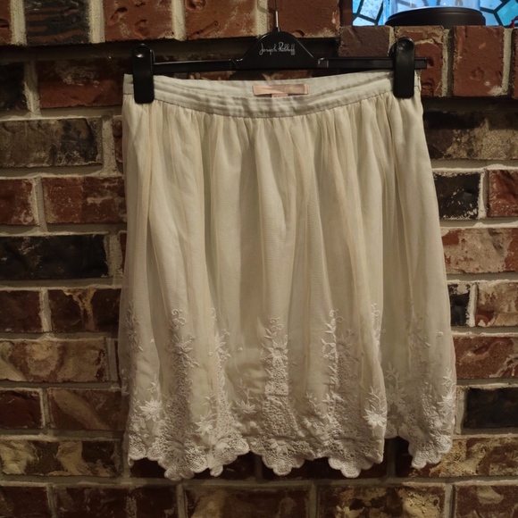 Mint Green Lace End Skirt - Picture 1 of 1